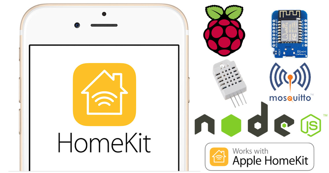 Controlliamo un sensore di Temperatura e Umidità da Apple Homekit con HAP-NodeJS su Raspberry Pi e Wemos D1 mini via MQTT Controlliamo un sensore di Temperatura e Umidità da Apple Homekit con HAP-NodeJS su Raspberry Pi e Wemos D1 mini via MQTT
