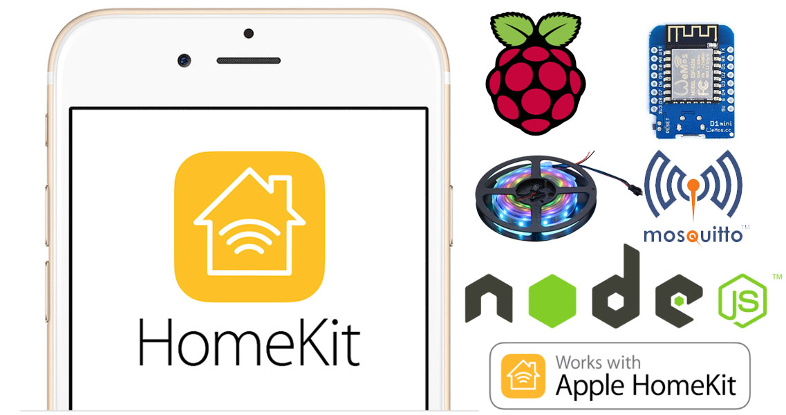 Controlliamo una Led Strip RGB da Apple Homekit con HAP-NodeJS su Raspberry Pi e Wemos D1 mini via MQTT Controlliamo una Led Strip RGB da Apple Homekit con HAP-NodeJS su Raspberry Pi e Wemos D1 mini via MQTT